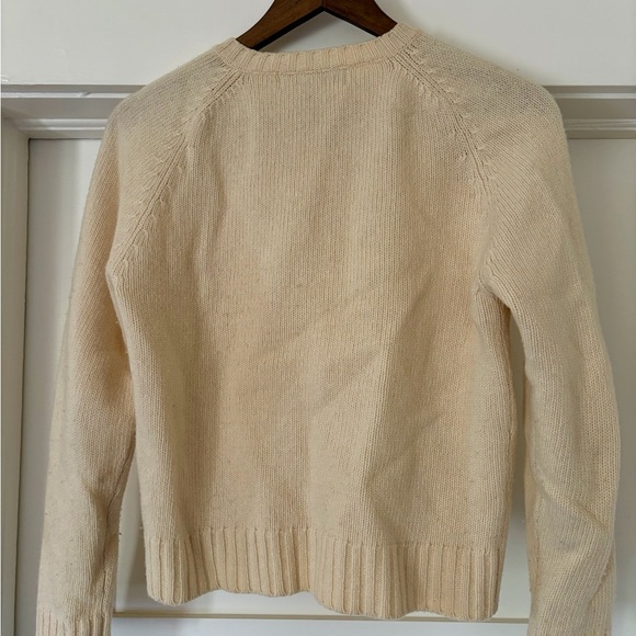 Bloomingdale’s Cream Cardigan Sweater - Picture 3 of 4